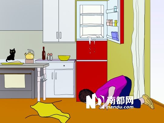 擺放不平的冰箱也會產生積水,可以調節冰箱底部前面的旋鈕解決這個問題。